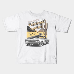 Vintage Car, Vintage Soul, Take a Ride With Me, Retro Car, Classic Car Kids T-Shirt